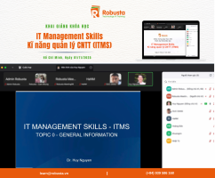 Khai giảng khóa học "IT Management Skills – Kỹ năng Quản lý CNTT" tại Robusta