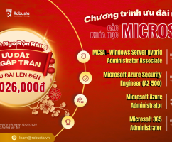 Đón Xuân Bính Ngọ 2026 – Bứt Phá Sự Nghiệp Cùng Các Khóa Học Microsoft Chuyên Sâu Tại Robusta

