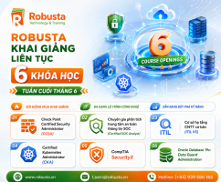 Robusta khai giảng liên tục 6 khóa học trong tuần cuối tháng 6: Khẳng định năng lực đào tạo công nghệ chuyên sâu

