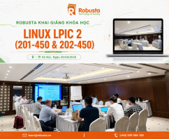 Robusta khai giảng khóa học Linux LPIC-2 cho khách hàng trong lĩnh vực xổ số