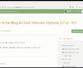 Robusta HN khai giảng khóa đào tạo "Triển khai, quản trị hạ tầng ảo hóa VMware vSphere [v7.x]"