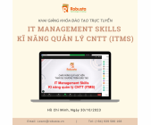 Robusta khai giảng khóa đào tạo trực tuyến "IT Management Skills - Kĩ năng quản lý CNTT (ITMS)"